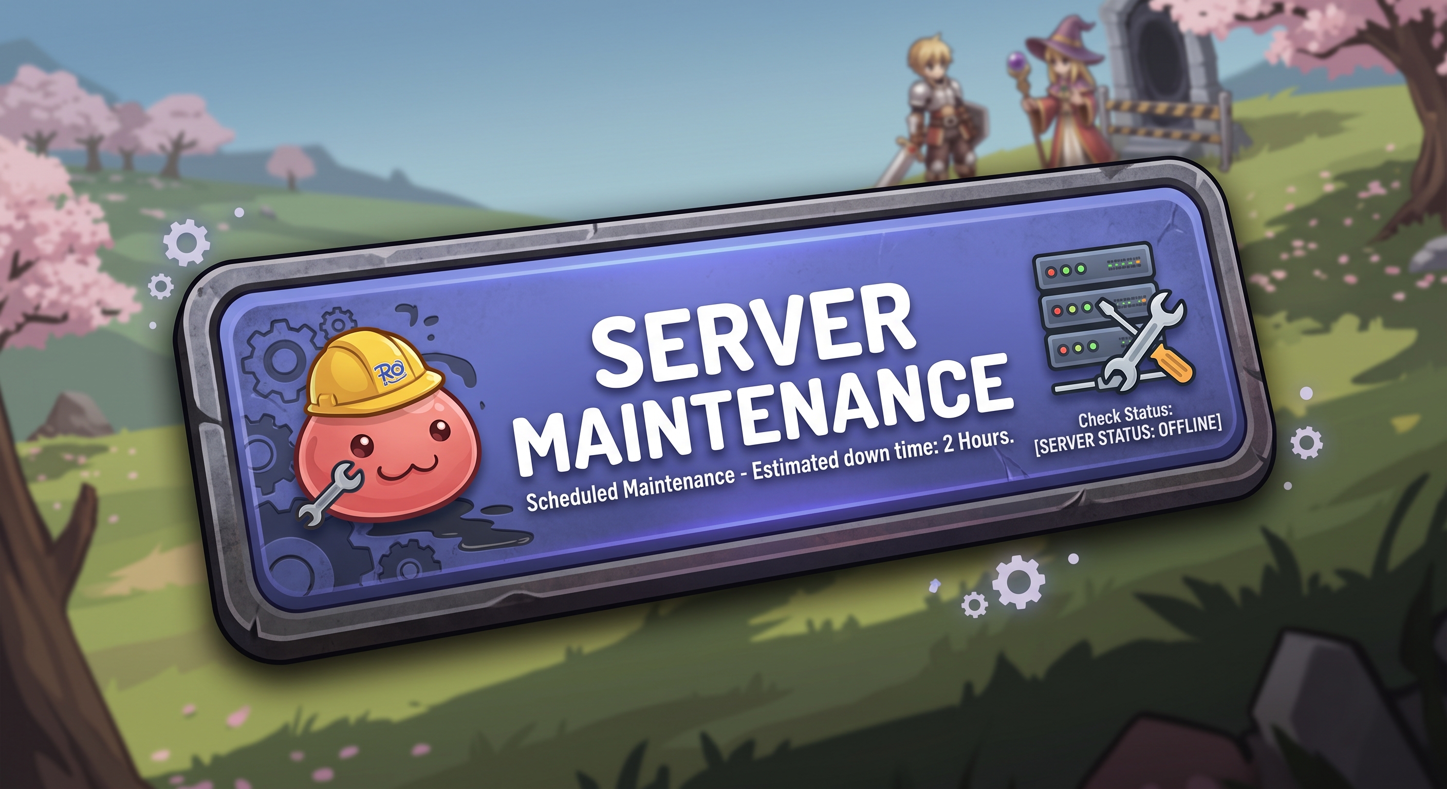 Server maintenance notice